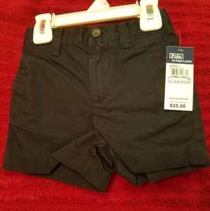 Navy blue boys chino short.
